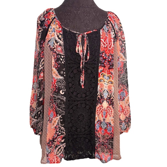 Cynthia Rowley Colorful Boho Paisley Blouse - Picture 1 of 12